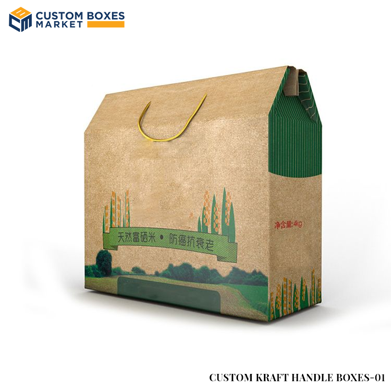 Custom Kraft Handle Boxes