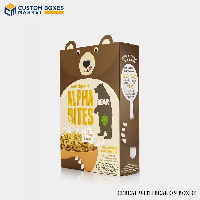 Cereal-With-Bear-On-Box-Packaging