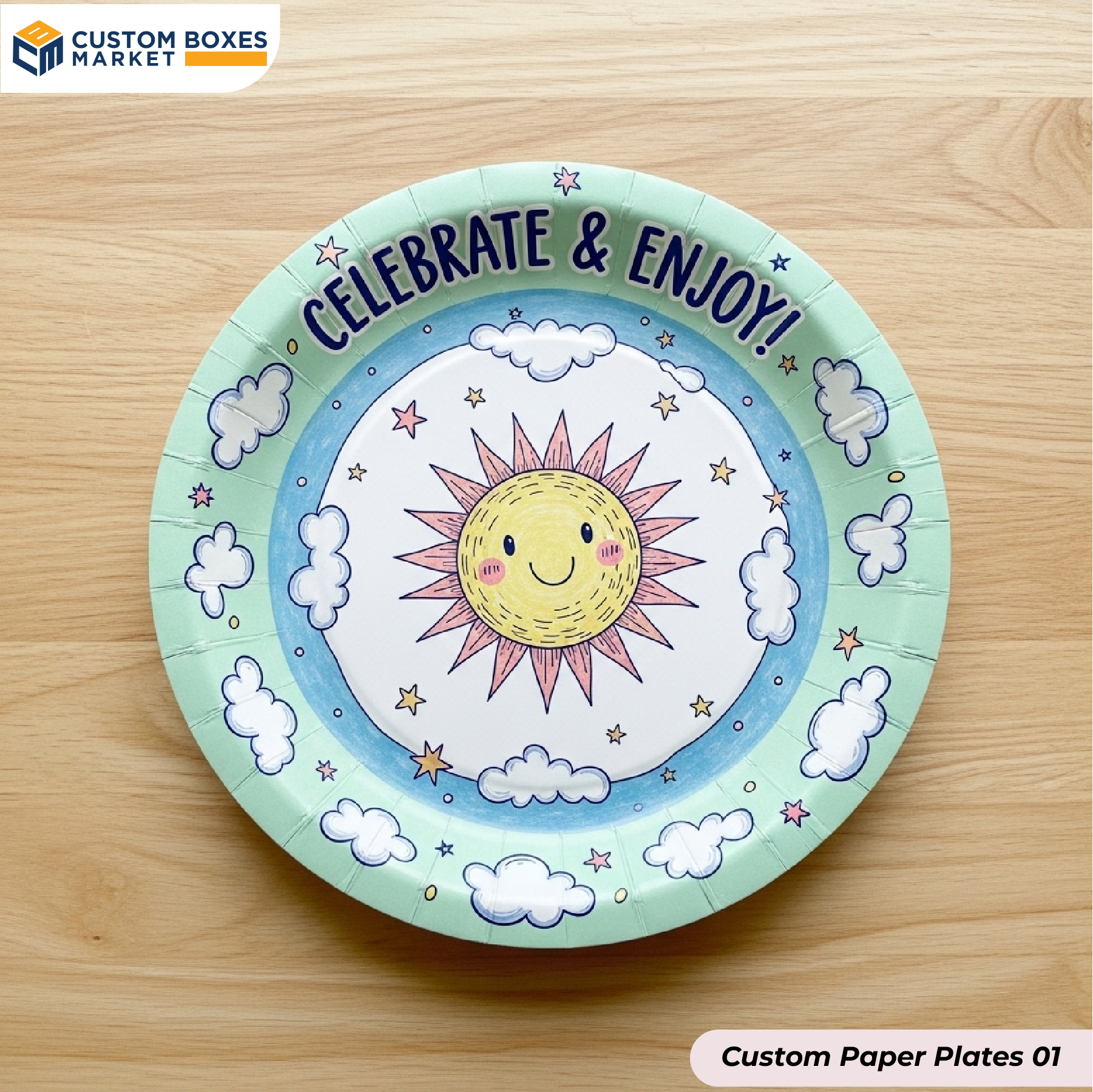 Custom Paper Plates Wholesale