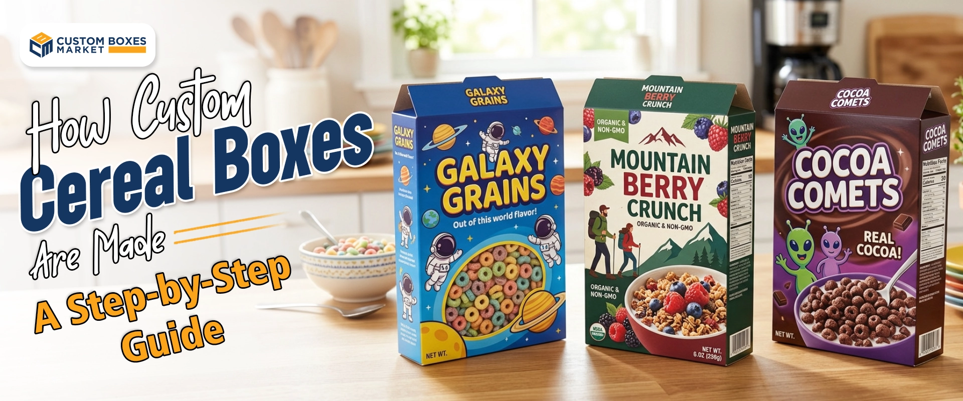 How Custom Cereal Boxes Are Made: A Step-By-Step Guide
