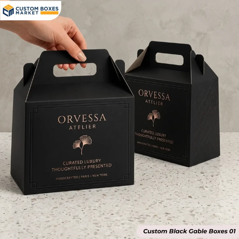 Custom Black Gable Boxes