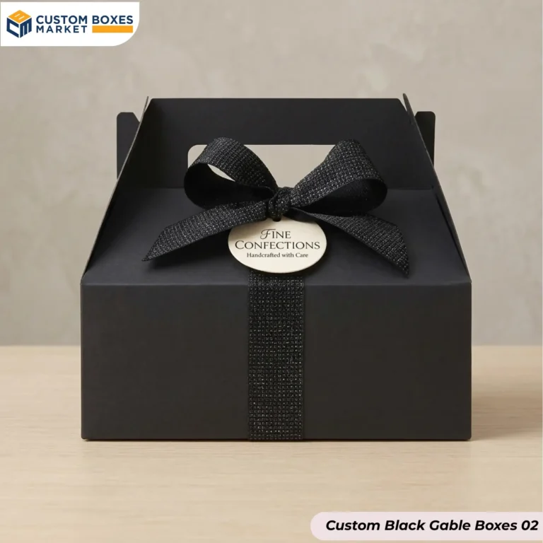 Custom Black Gable Boxes