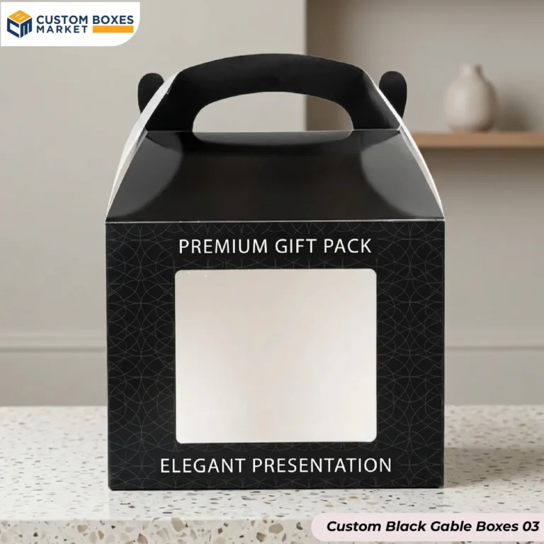 Custom Black Gable Boxes
