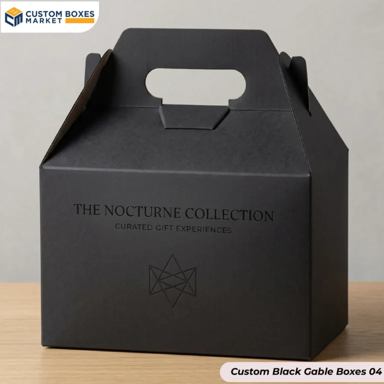 Custom Black Gable Boxes