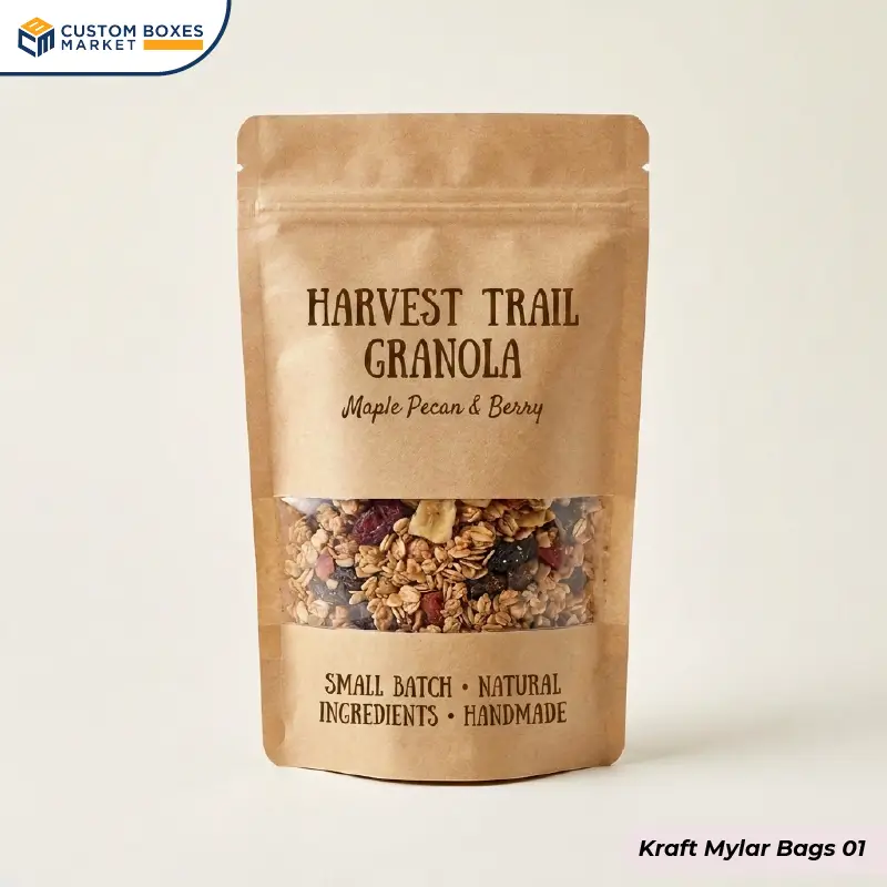 custom kraft mylar bags wholesale