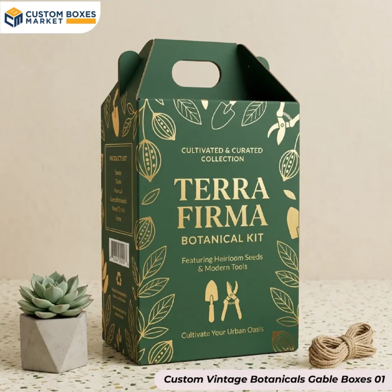 Custom Vintage Botanicals Gable Boxes