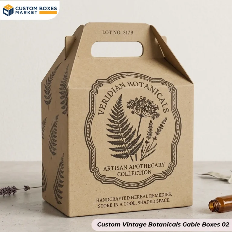 Custom Vintage Botanicals Gable Boxes