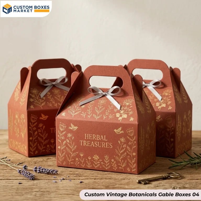 Custom Vintage Botanicals Gable Boxes