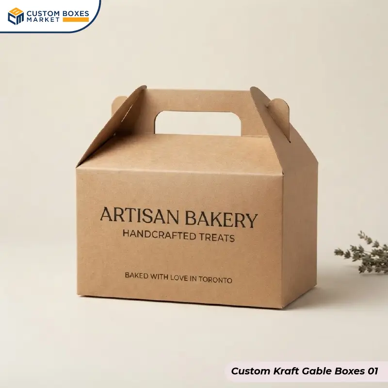 Custom Kraft Gable Boxes With Logo