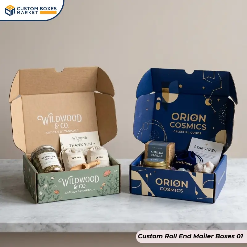 Custom Roll End Mailer Boxes Wholesale