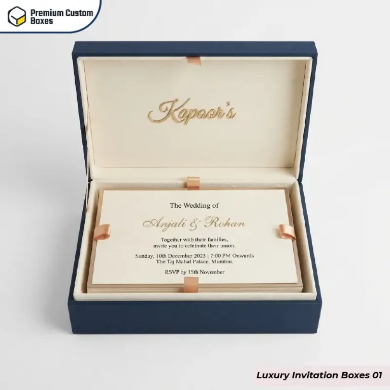 Custom Luxury Invitation Boxes