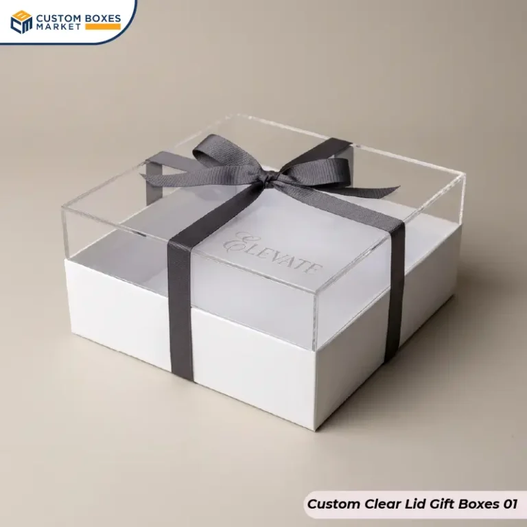 Custom Clear Lid Gift Boxes