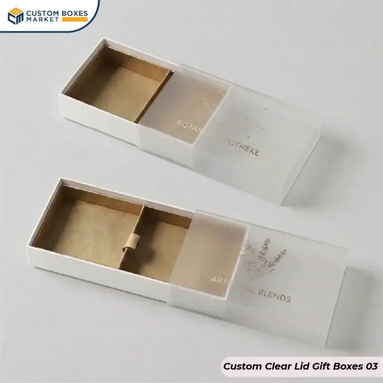 Custom Clear Lid Gift Boxes